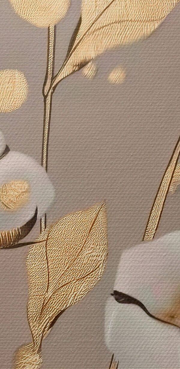 Painting of flowers and leaves Painting of flowers and leaves