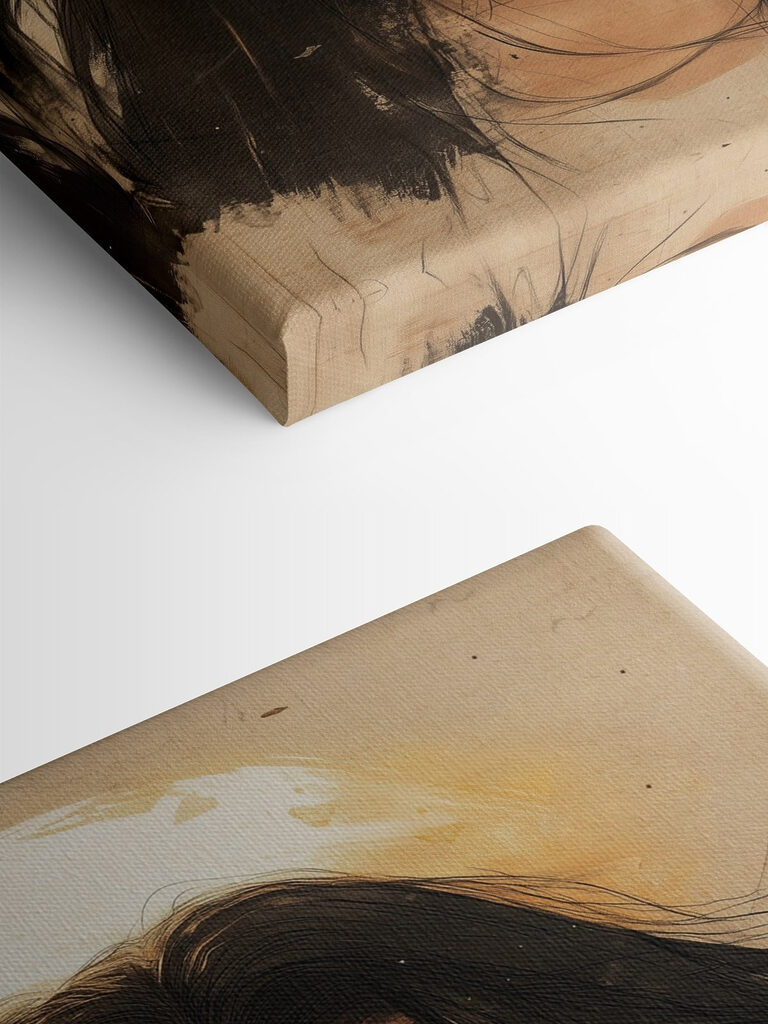 Woman with long black hair