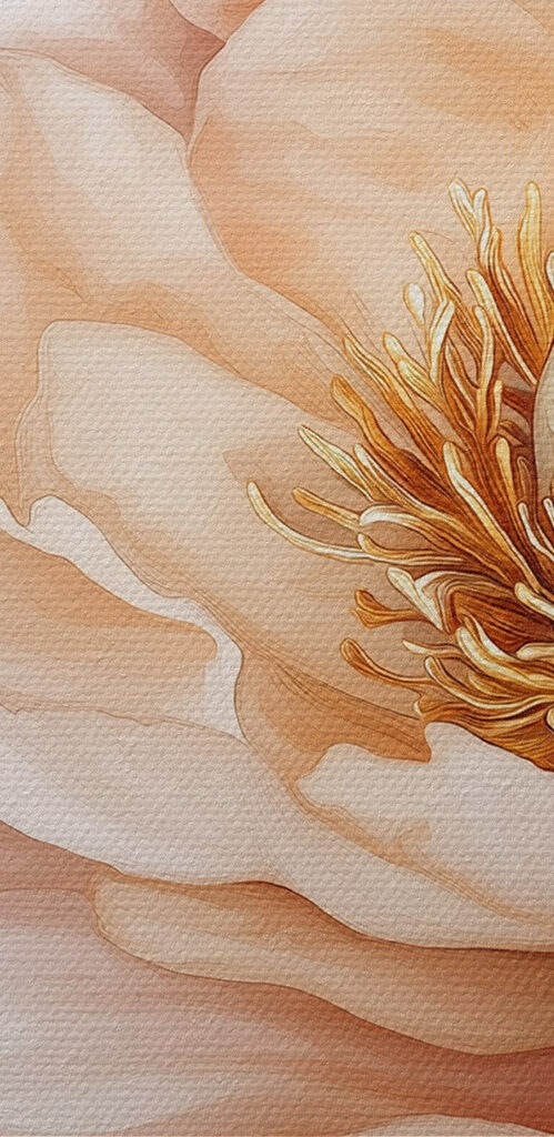 Delicate petals in soft hues