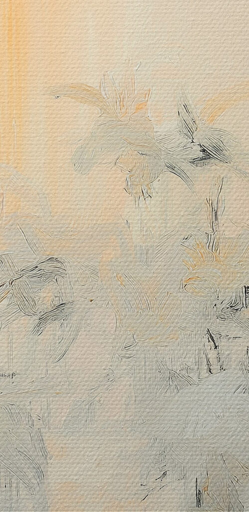 Painting of birds flying in the air