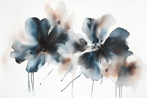 Watercolor painting of flowers Watercolor painting of flowers