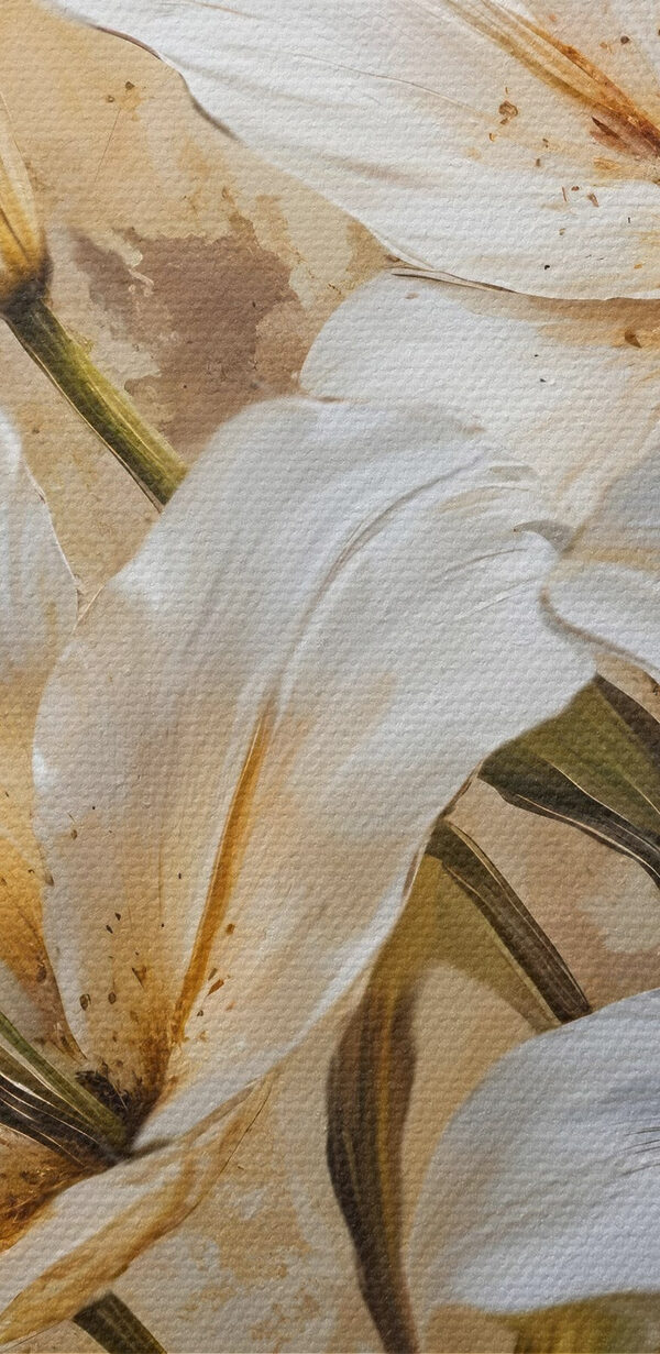 Painting of white flowers Painting of white flowers
