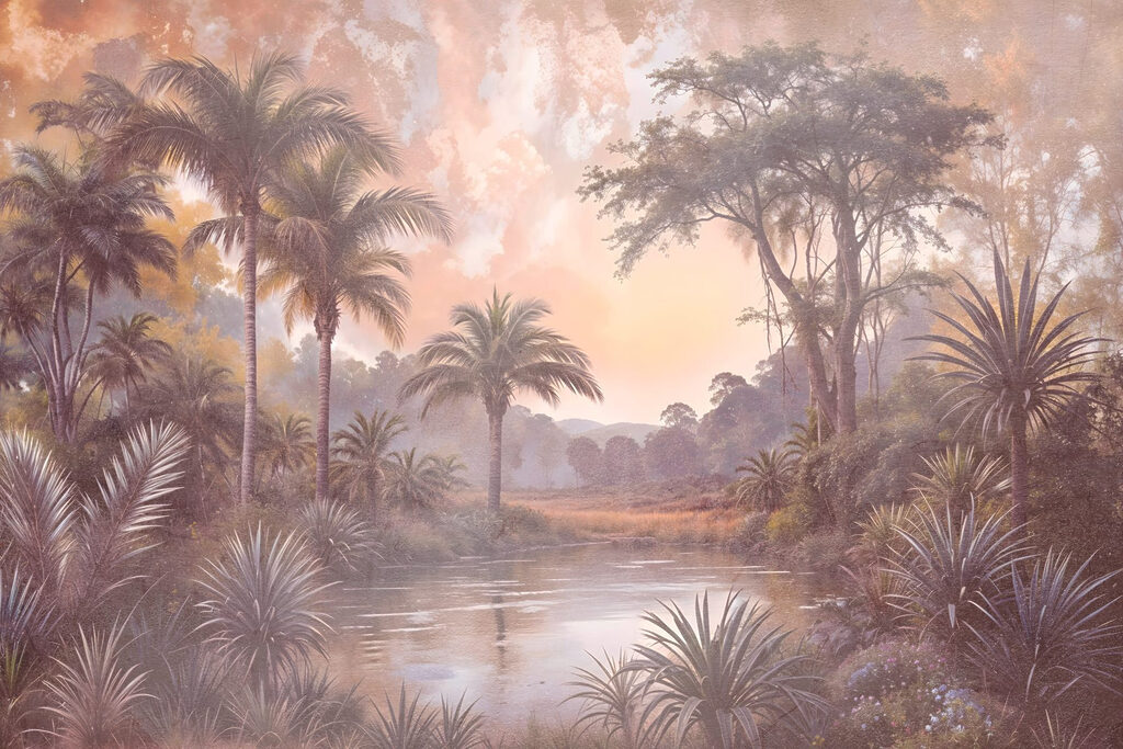 River with trees and plants River with trees and plants
