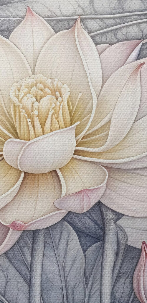 Delicate blooms in tranquil waters Delicate blooms in tranquil waters