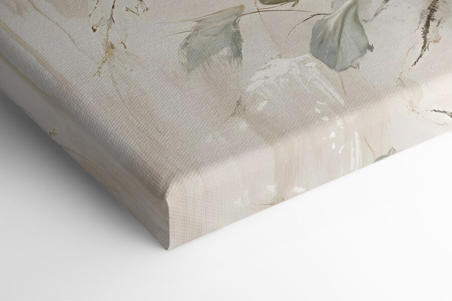 Painting of white flowers Painting of white flowers