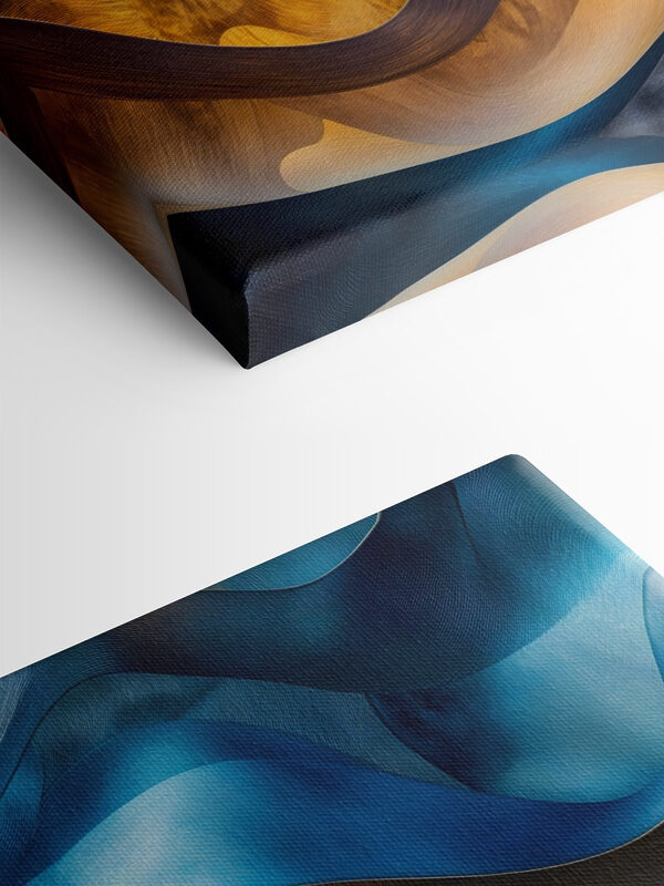 Blue and yellow wavy lines Blue and yellow wavy lines