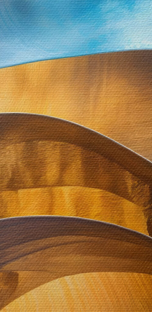 Blue and yellow wavy lines Blue and yellow wavy lines