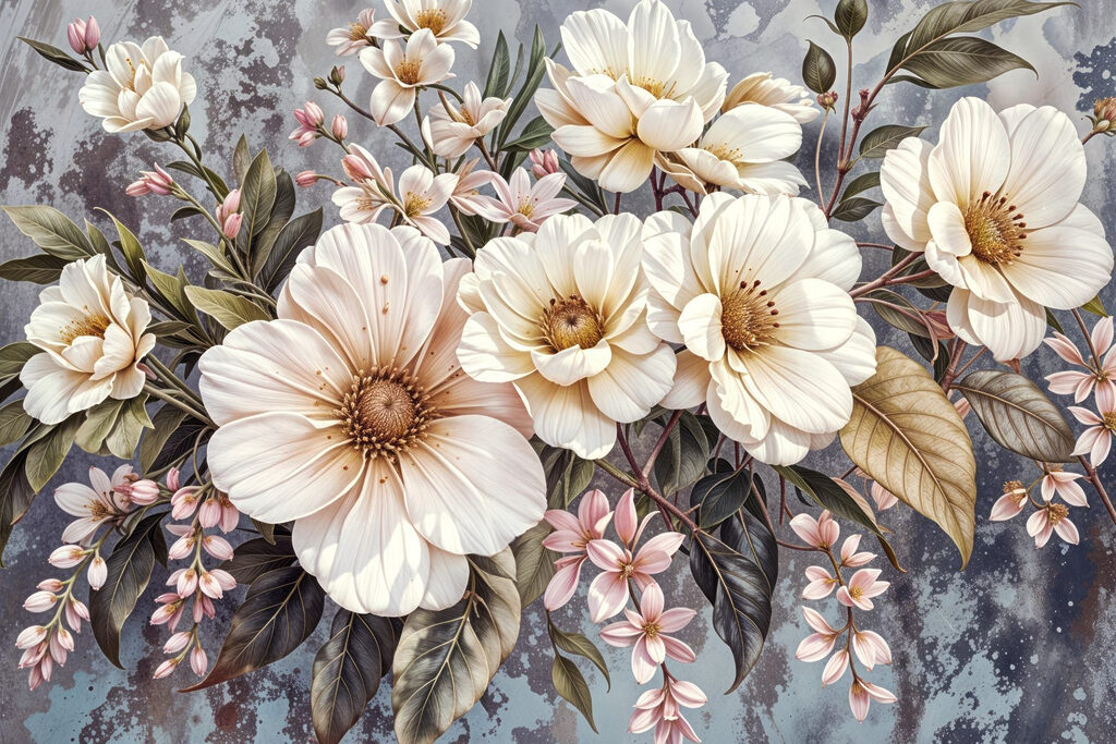 Group of white flowers