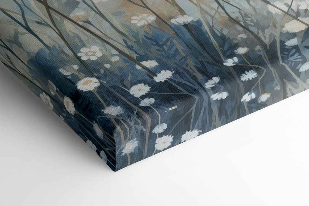 Painting of white flowers