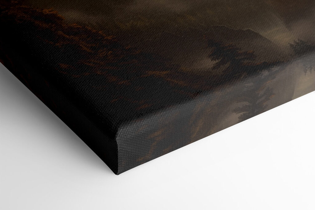 Dragon flying over a valley