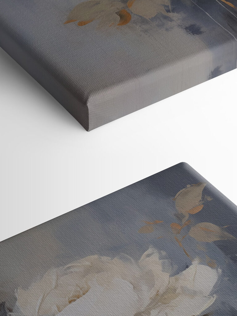 Painting of white flowers
