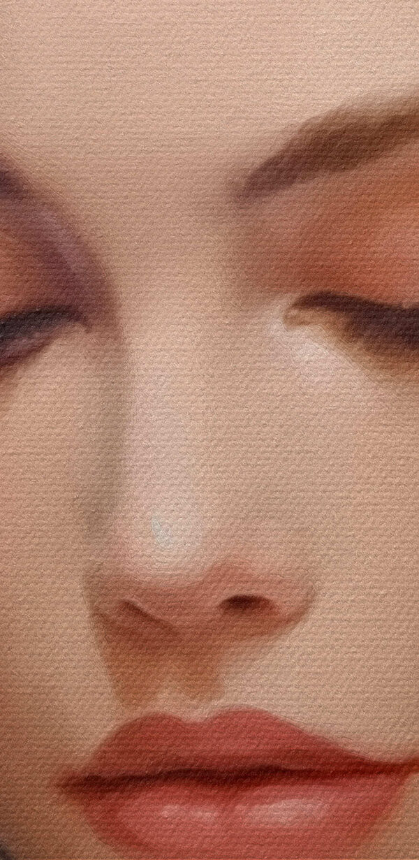 Woman with flowers in her hair