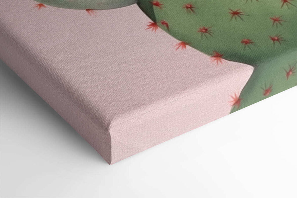 Painting of a cactus with flowers Painting of a cactus with flowers