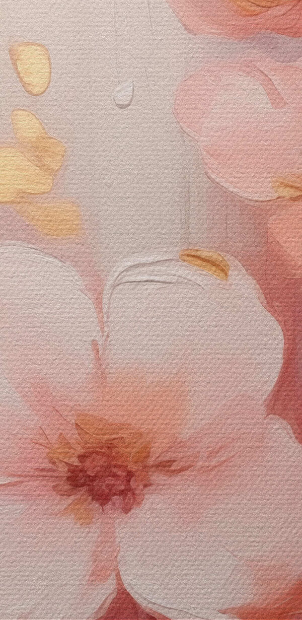 Painting of pink flowers Painting of pink flowers