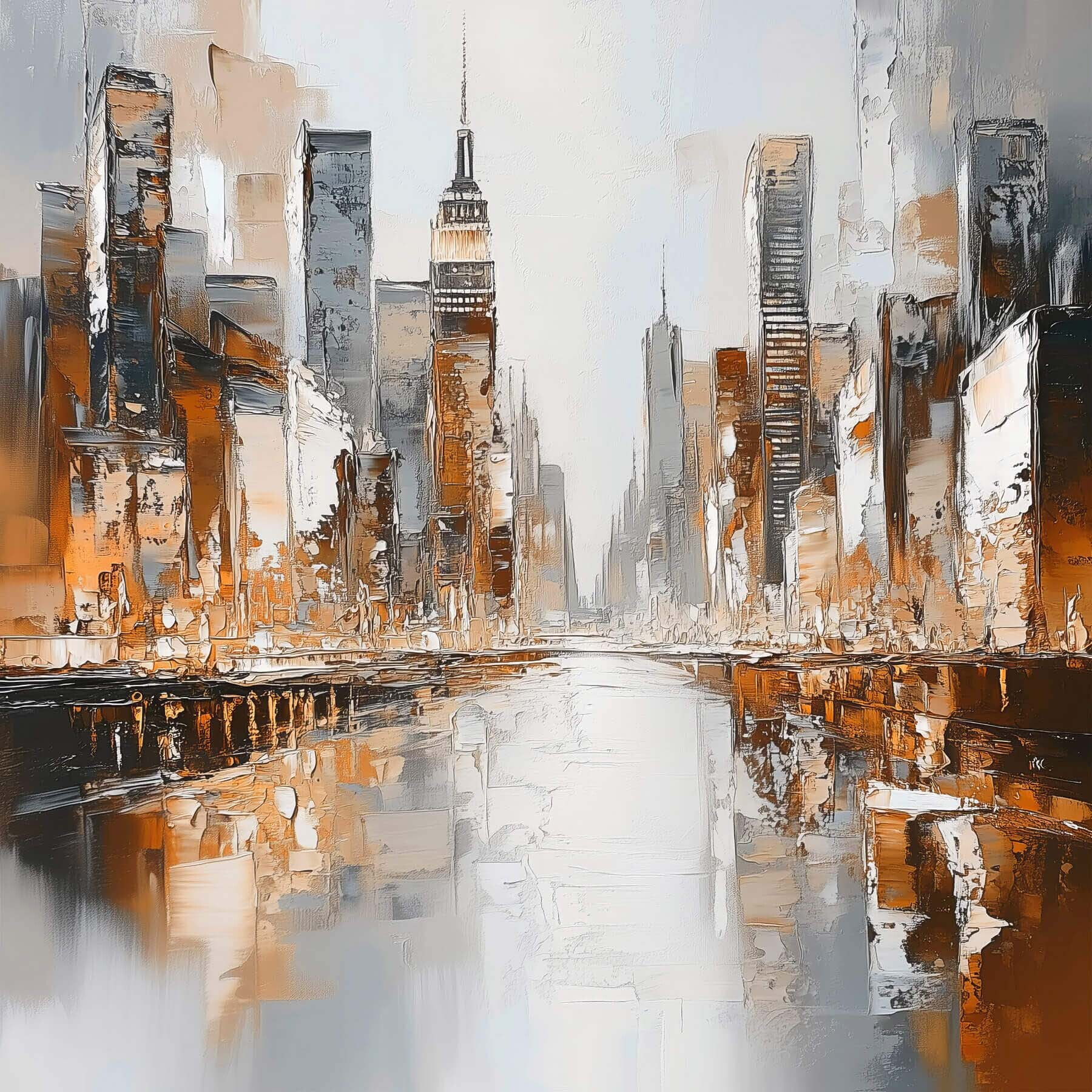 Painting of a city