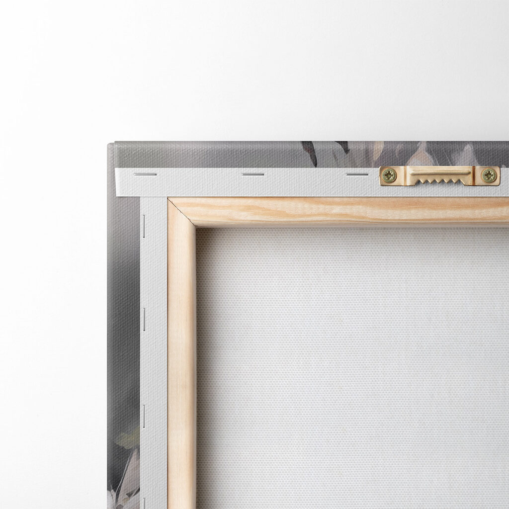 Painting of flowers on a grey background Painting of flowers on a grey background