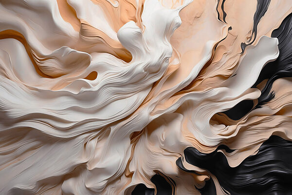 Waves of cream and soft beige Waves of cream and soft beige