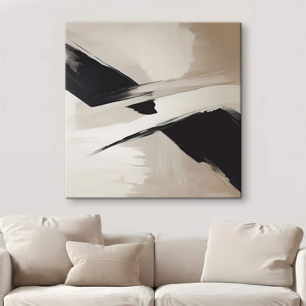 Black and white brush strokes Black and white brush strokes