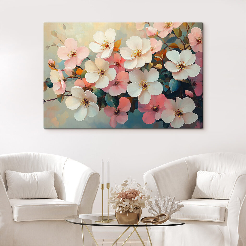 Group of flowers on a branch