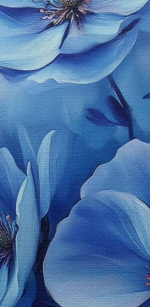 Gentle blooms in soothing hues Gentle blooms in soothing hues