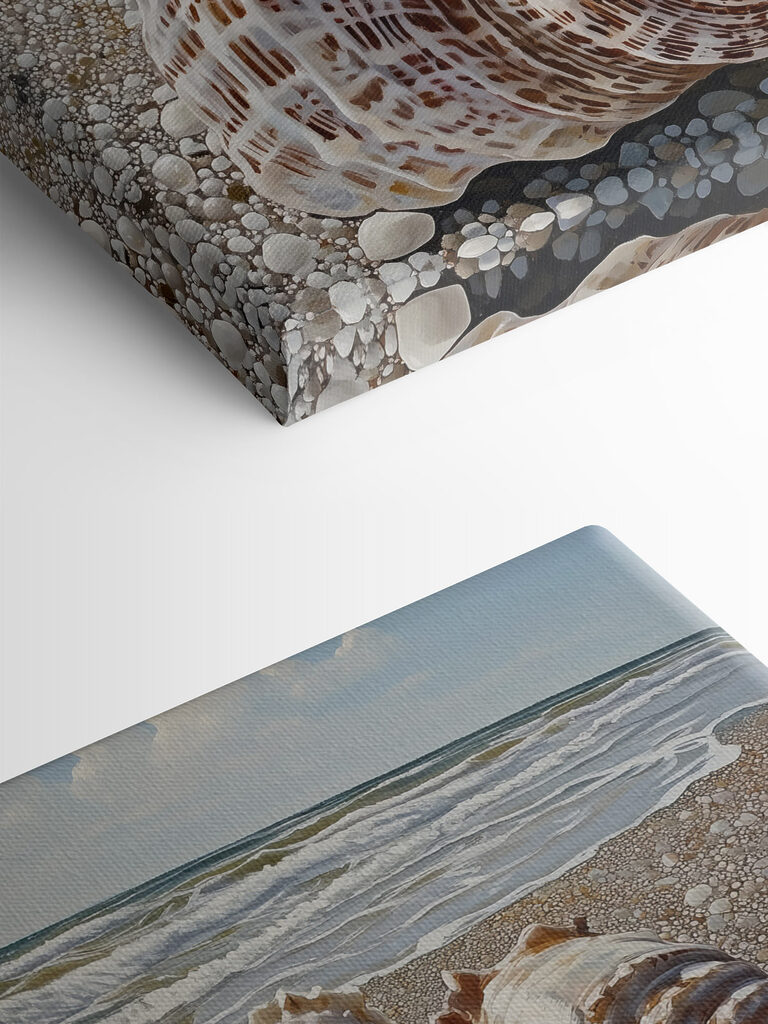 Seashells on a beach