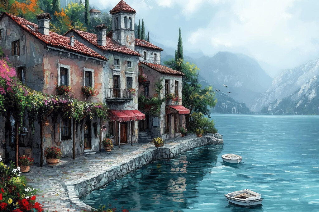 Building next to a body of water