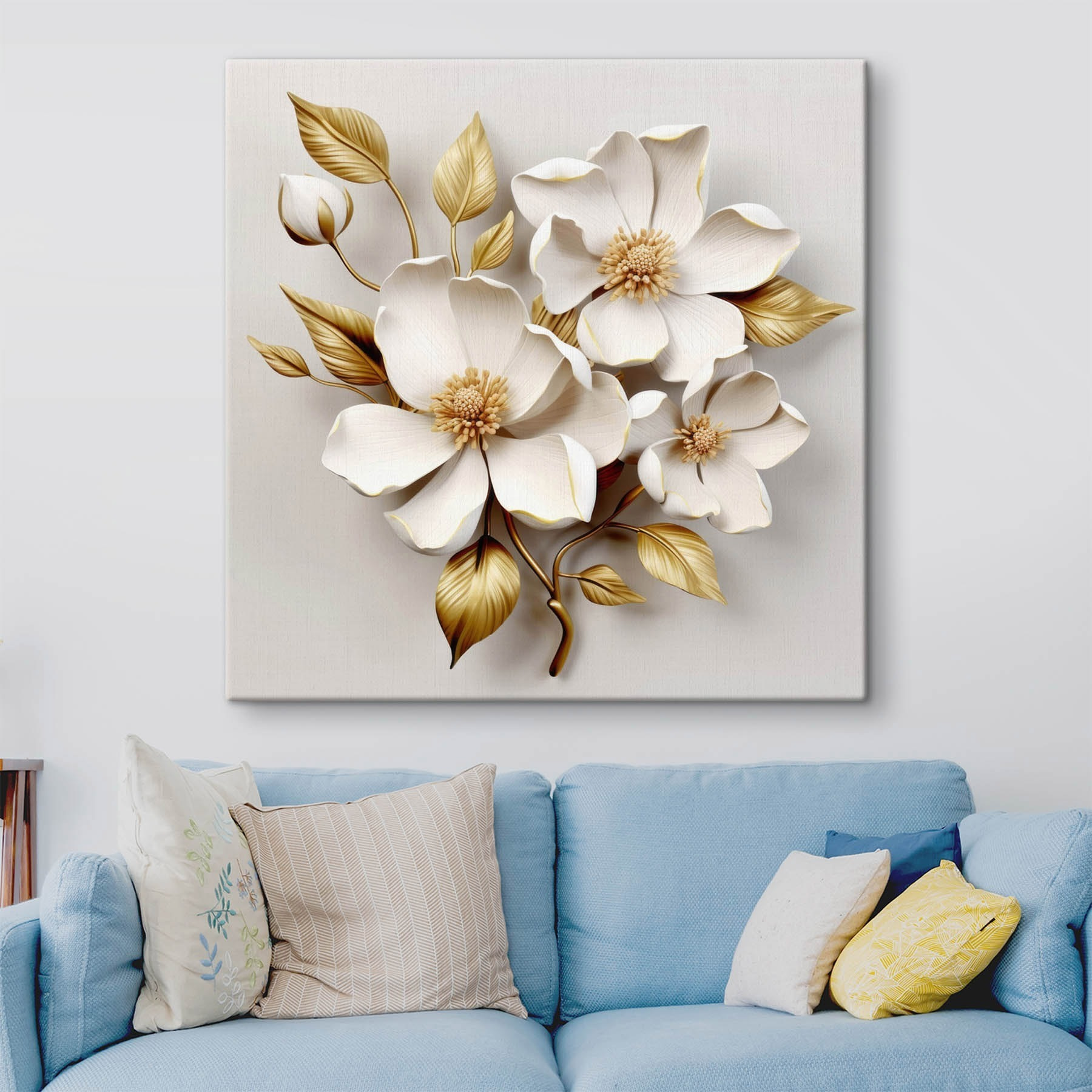 Elegant floral design with delicate textures