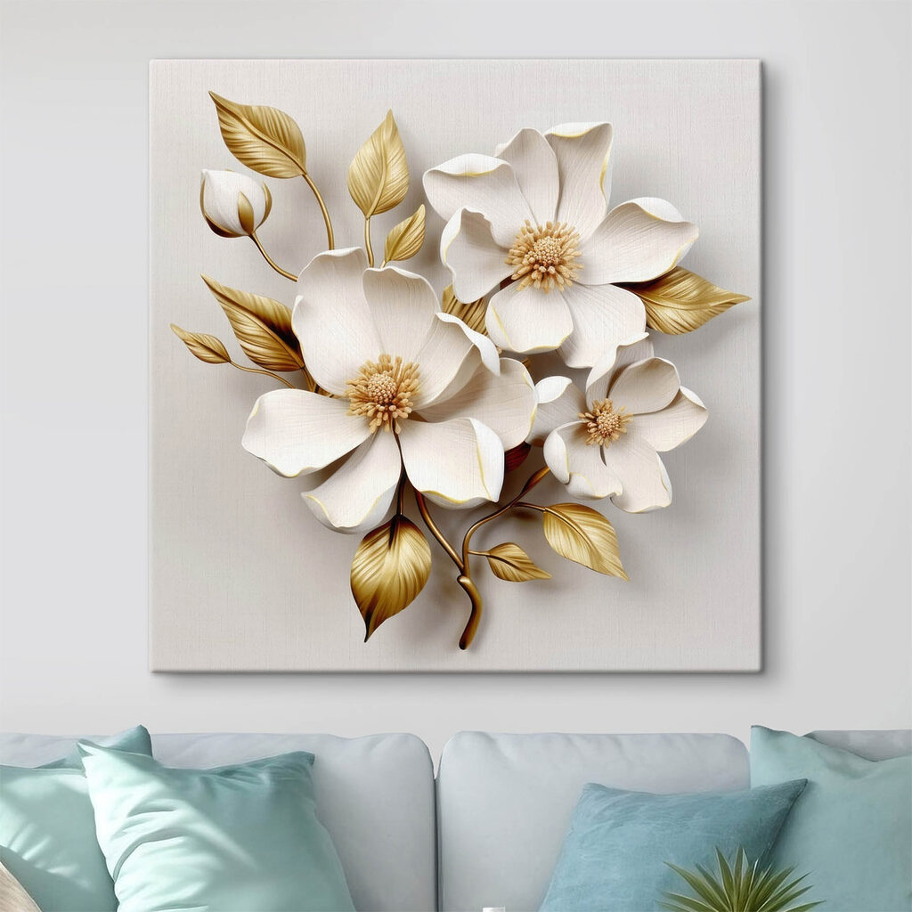 Elegant floral design with delicate textures