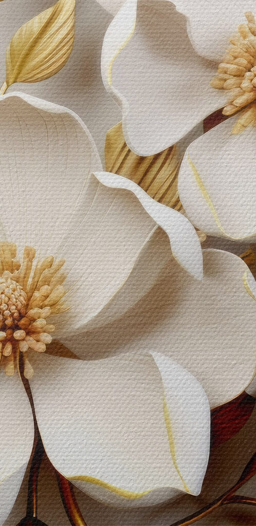 Elegant floral design with delicate textures