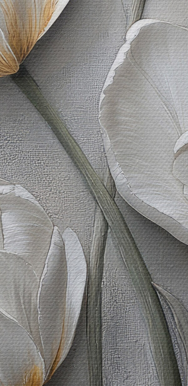 Painting of white flowers Painting of white flowers