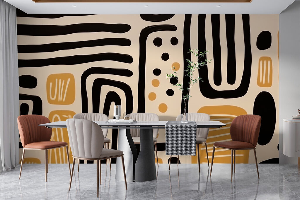 Artistic patterns in warm tones Artistic patterns in warm tones