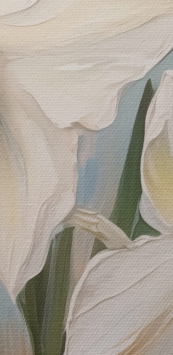 Painting of white flowers Painting of white flowers