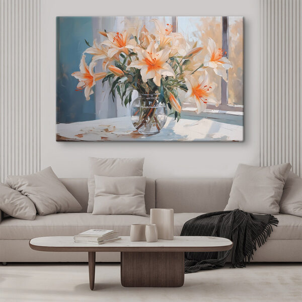 Vase of flowers on a table Vase of flowers on a table