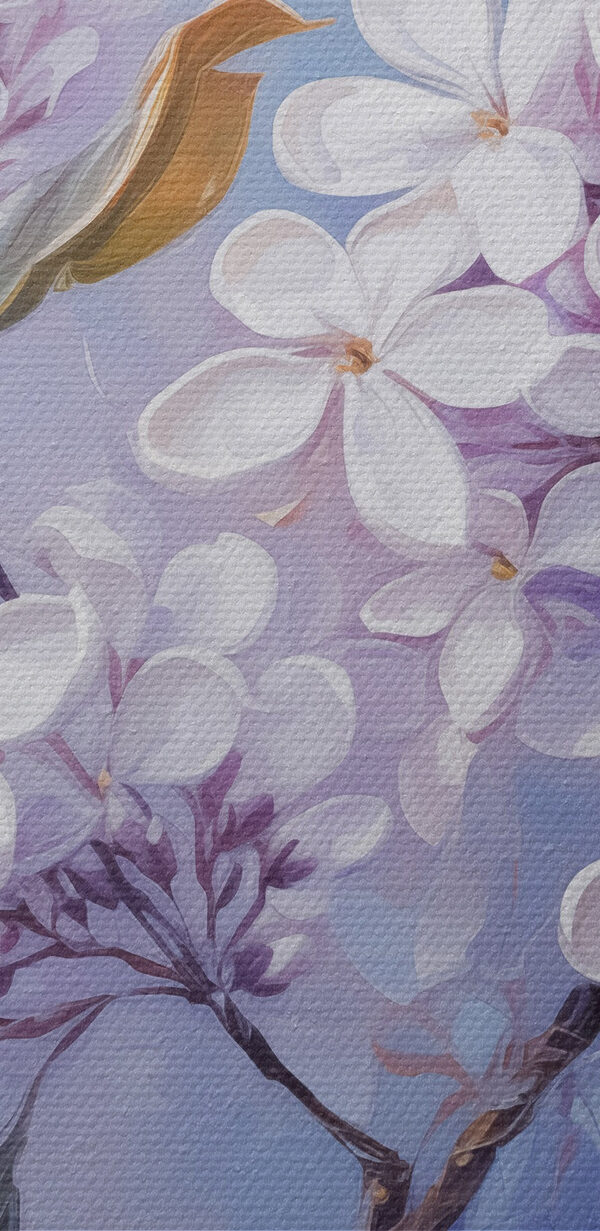 Painting of white flowers Painting of white flowers