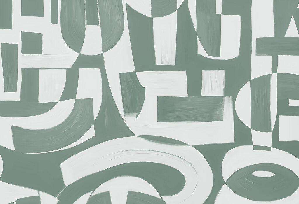 White and gray art