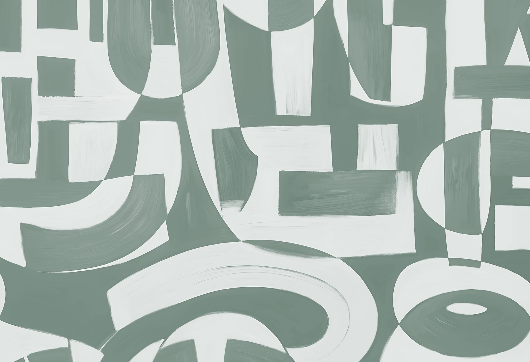 White and gray art White and gray art