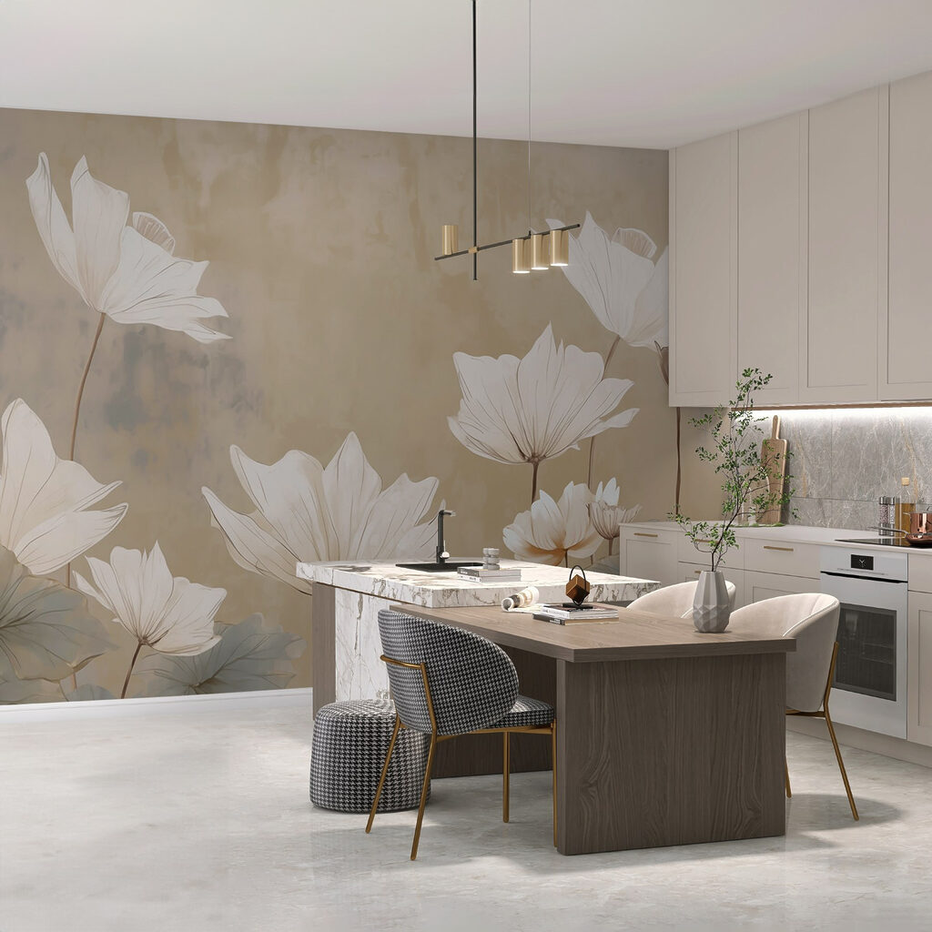 Delicate blossoms in soft hues