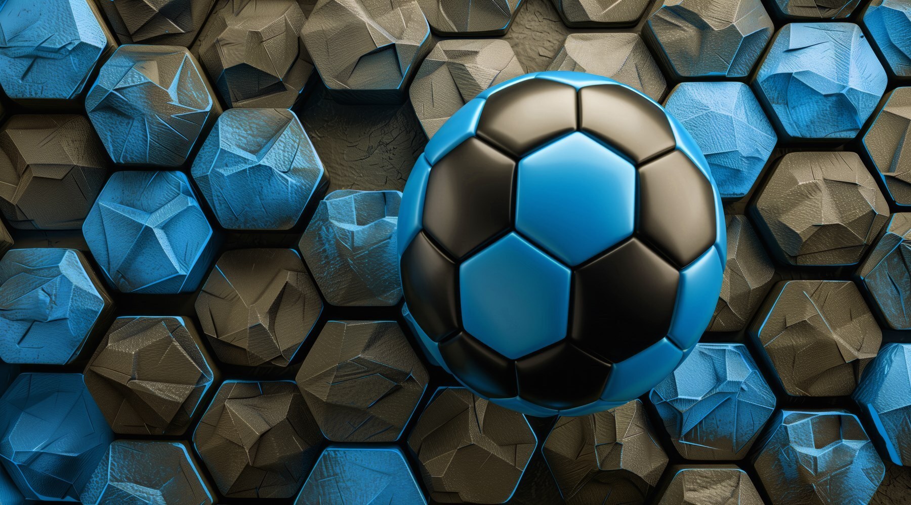 Blue and black football ball Blue and black football ball