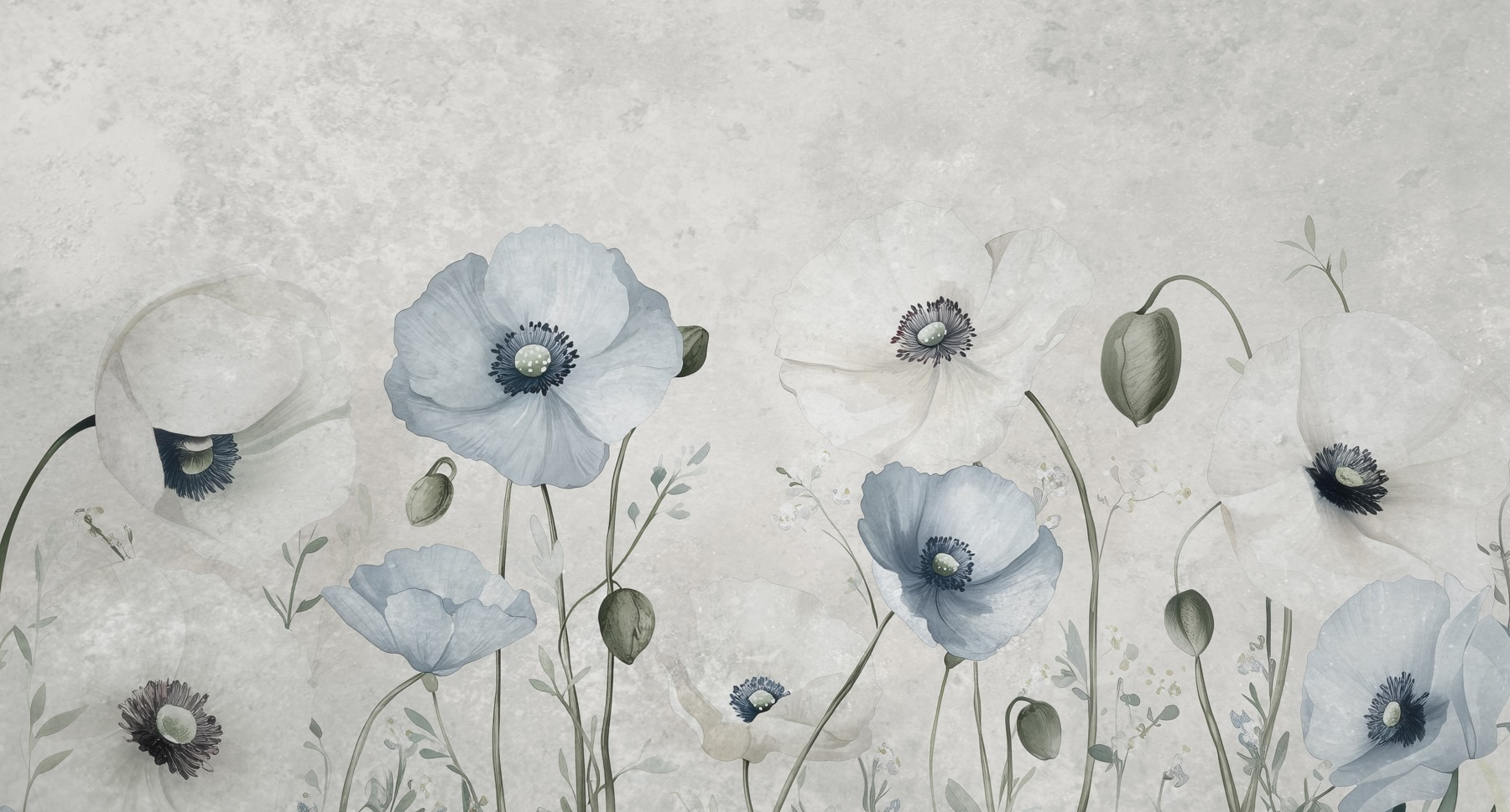 Delicate petals sway in gentle breeze