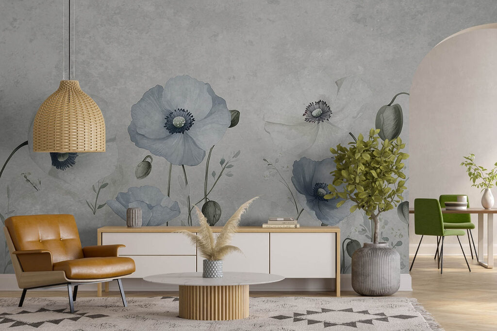 Delicate petals sway in gentle breeze