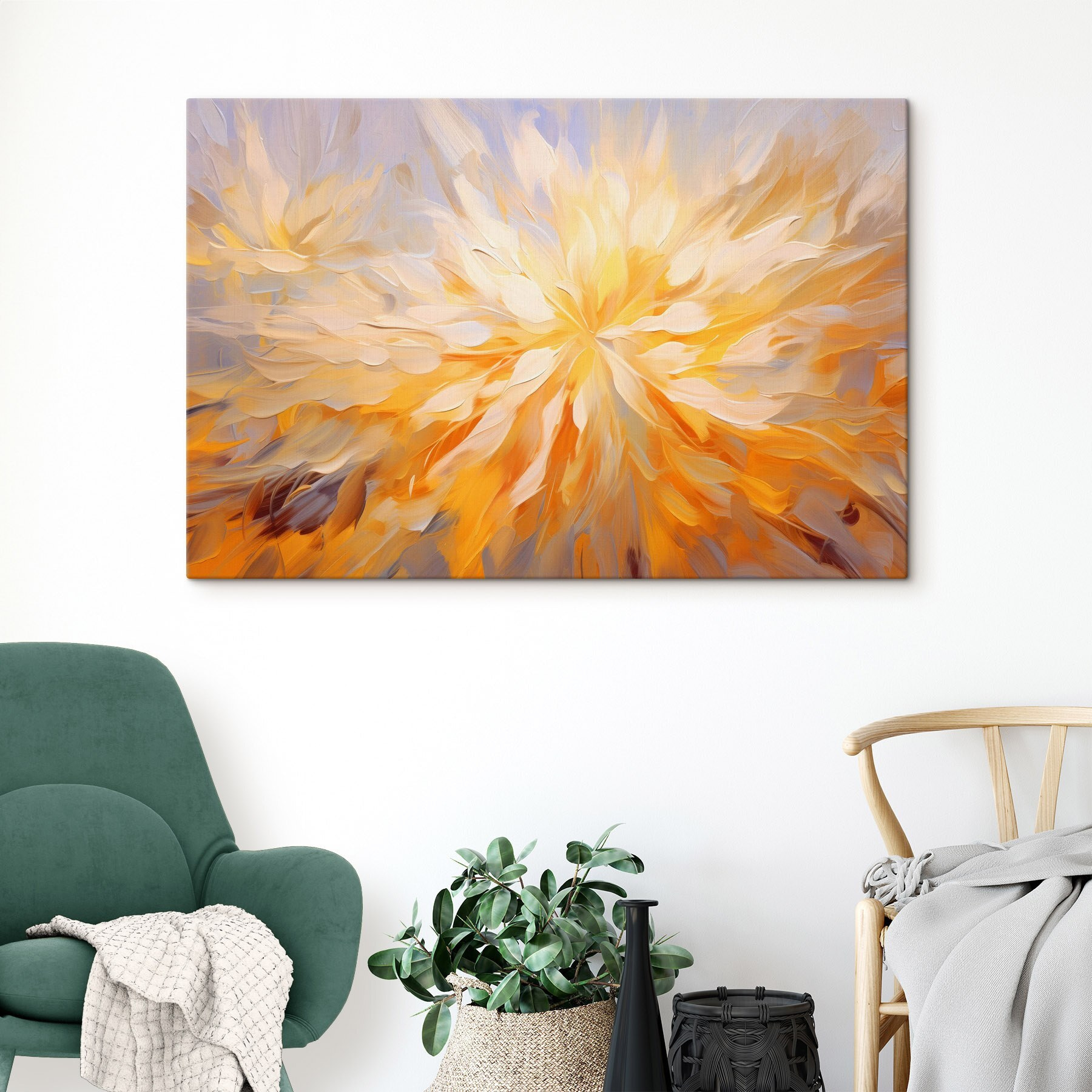 Painting of a flower Painting of a flower