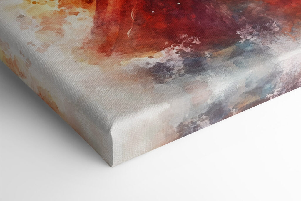 Woman in a red dress