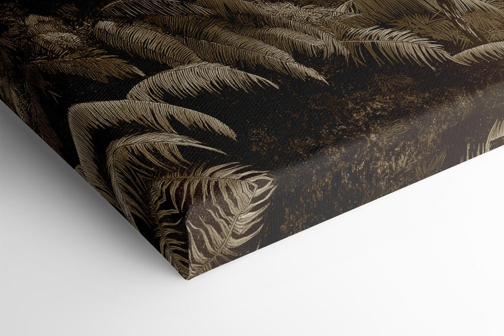 Group of palm trees in a forest