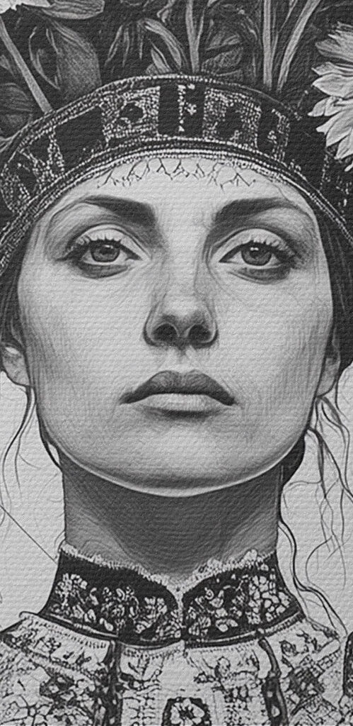 Group of women with flowers on their head