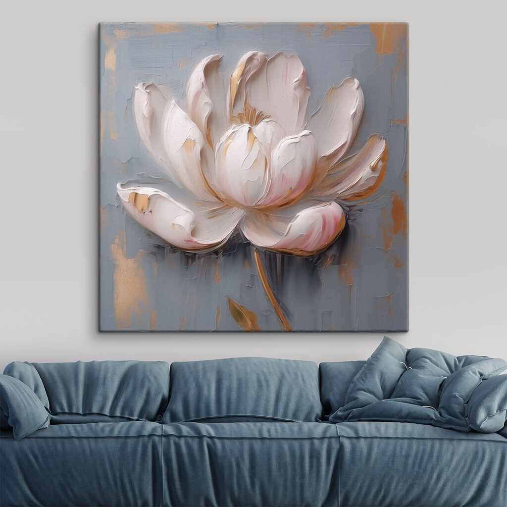 Painting of a flower Painting of a flower