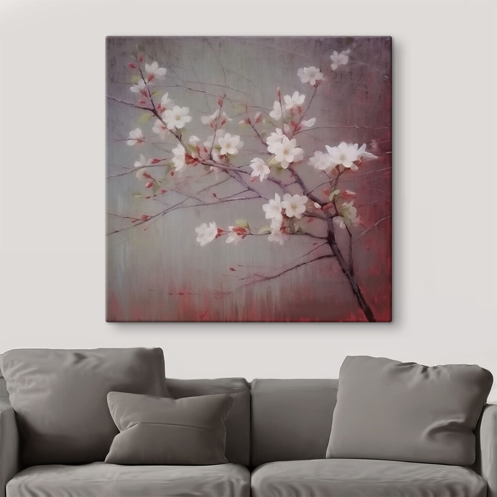 White flowers on a branch White flowers on a branch