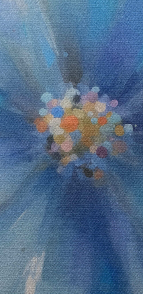 Soft hues of a blooming flower