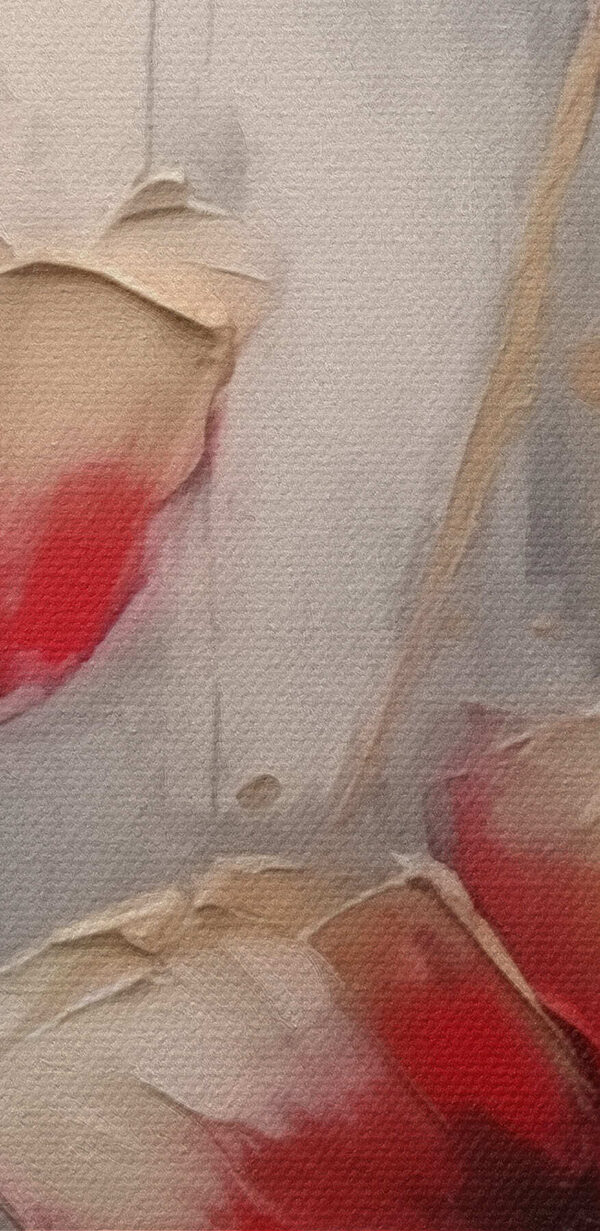 Painting of flowers on a grey background Painting of flowers on a grey background