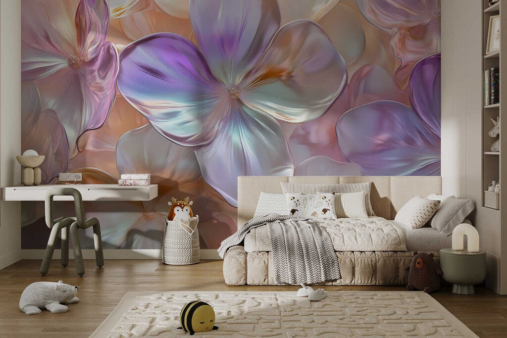 Group of flowers on a surface