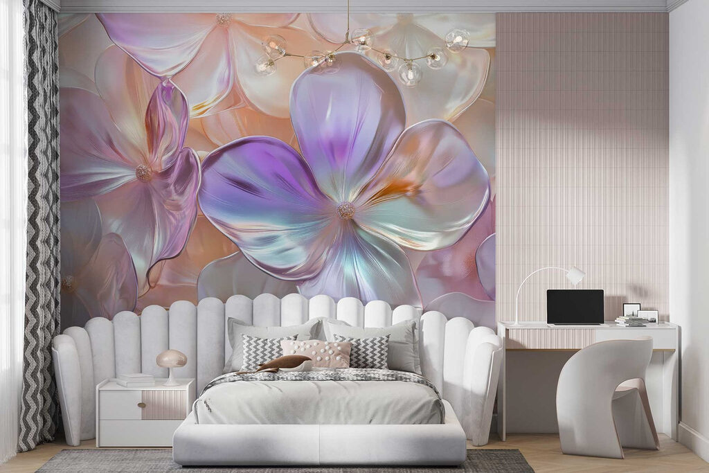 Group of flowers on a surface